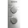 ÷ Microondas aiwa mw-200sl frontal acero inox capacidad 20l potencia 700w