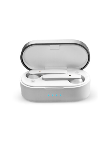 ÷ Auricular intrauditivo bluetooth prixton tws157 tactil blanco manos libres compatible con asistente