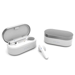 ÷ Auricular intrauditivo bluetooth prixton tws157 tactil blanco manos libres compatible con asistente