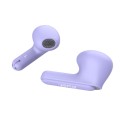 ÷ Auricular intrauditivo bluetooth trust yavi 25299 lila enc base  usb-c control tactil23h 25299